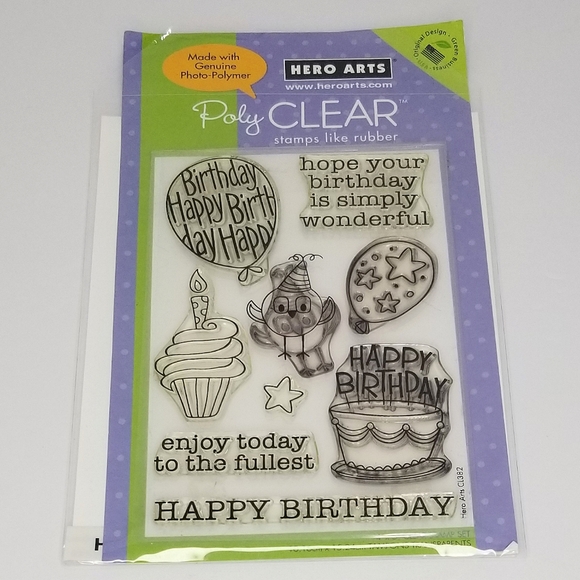Hero Arts New and Lightly Used Clear Photopolymer Stamp Sets- Flowers~ Birthday~ - Picture 8 of 16
